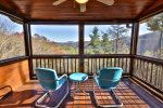Master private deck with long range views